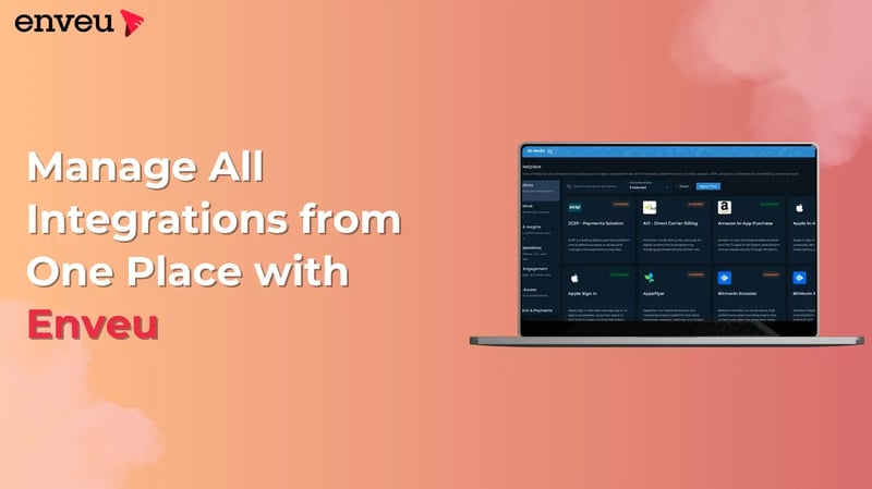 Manage All Integrations from One Place with Enveu