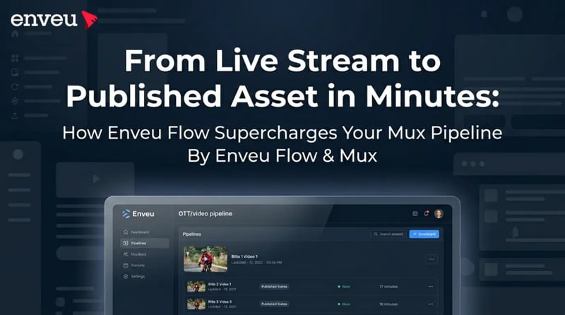 Enveu Flow + Mux Automate Live-to-VOD Workflows