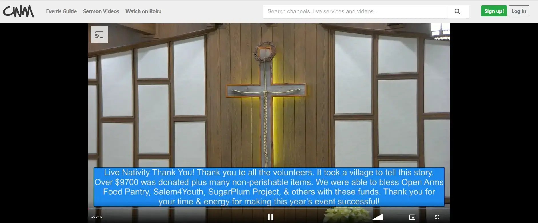 Live Streaming Church services