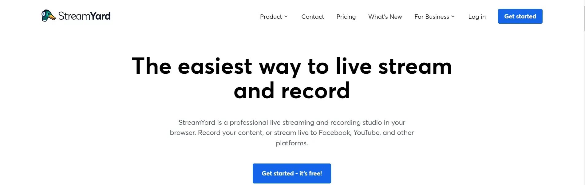 live streaming video platform