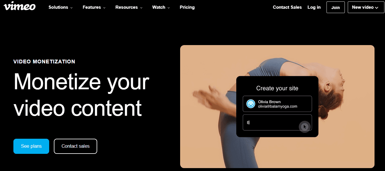 Vimeo Video monetization