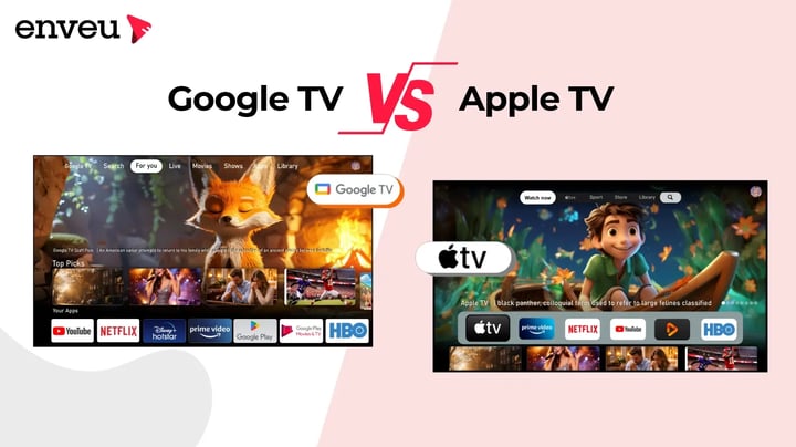  Google TV vs Apple TV 