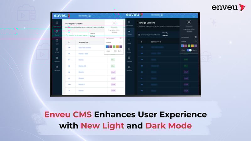 Enhancing User Experience: Enveu CMS Introduces Light and Dark Mode