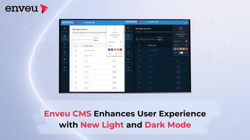 Enhancing User Experience: Enveu CMS Introduces Light and Dark Mode