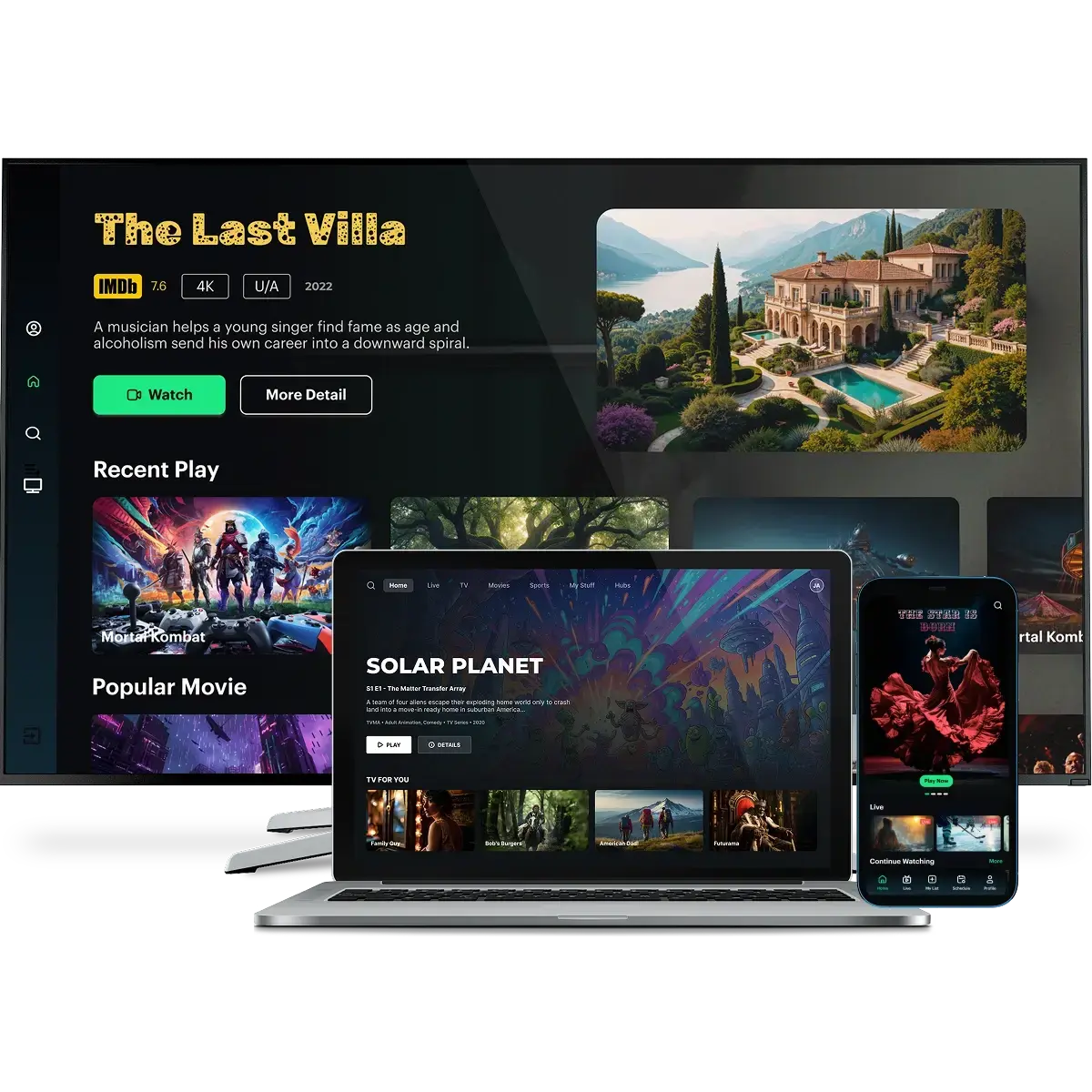 Hulu like hybrid streaming