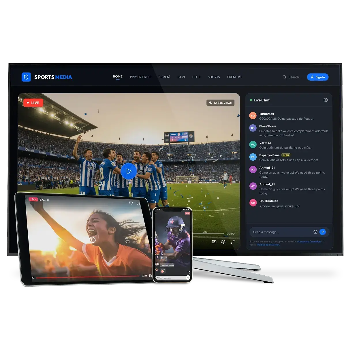 Live Streaming in the Enveu platform