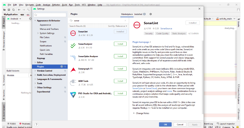 SonarQube Integration with Android Studio - Enveu